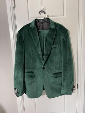 Suits for Men Size MD Green Velvet 2 Pieces M707